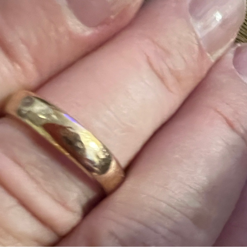 14K Rose Gold Band• Sz 6